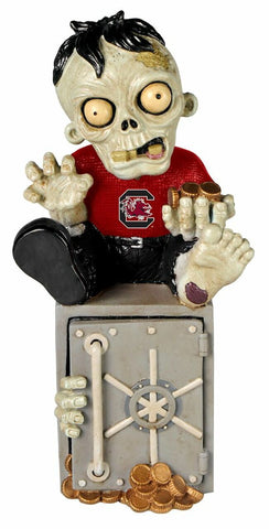 South Carolina Gamecocks Zombie Figurine Bank 