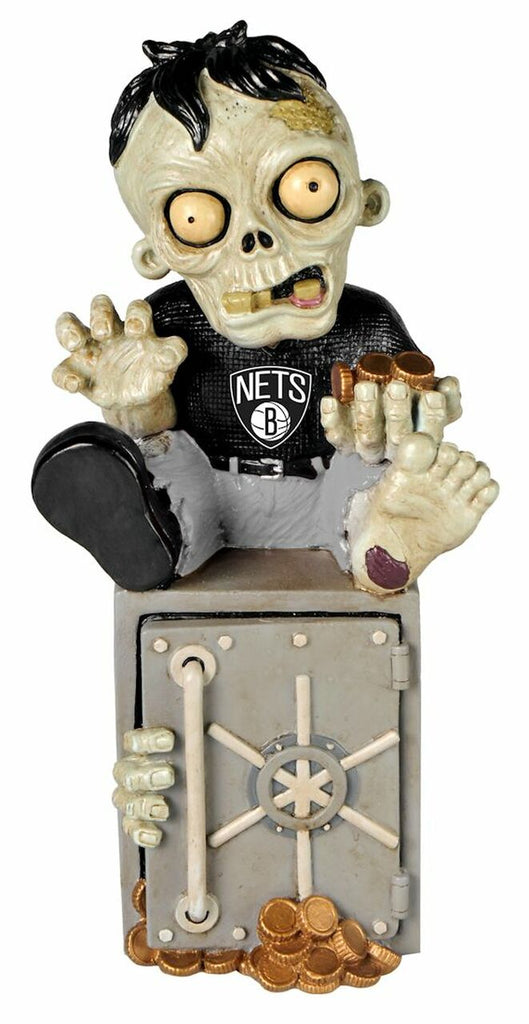 Brooklyn Nets Zombie Figurine Bank 