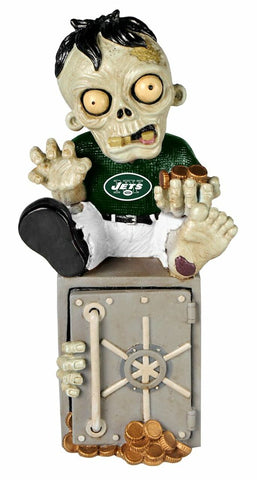 New York Jets Zombie Figurine Bank 