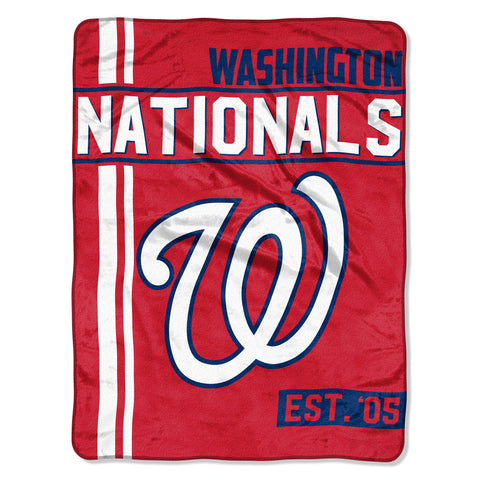 Washington Nationals Blanket 46x60 Micro Raschel Walk Off Design Rolled Special Order