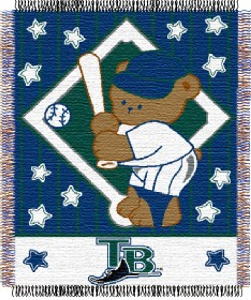 Tampa Bay Rays Blanket 36x48 Woven Baby Throw