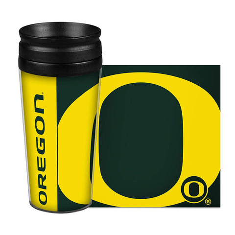 Oregon Ducks Travel Mug 14oz Full Wrap Style Hype Design Special Order