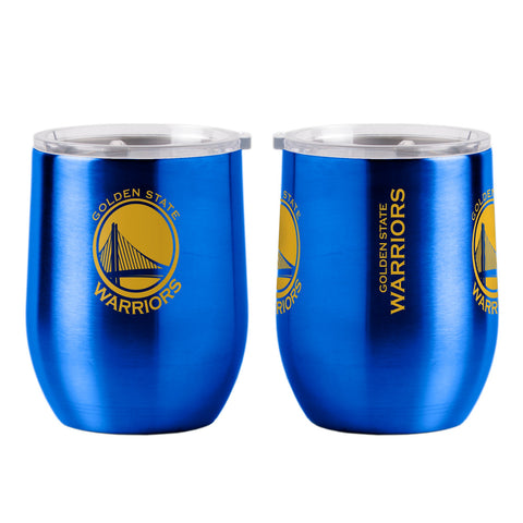 Golden State Warriors Travel Tumbler 16oz Stainless Steel Curved