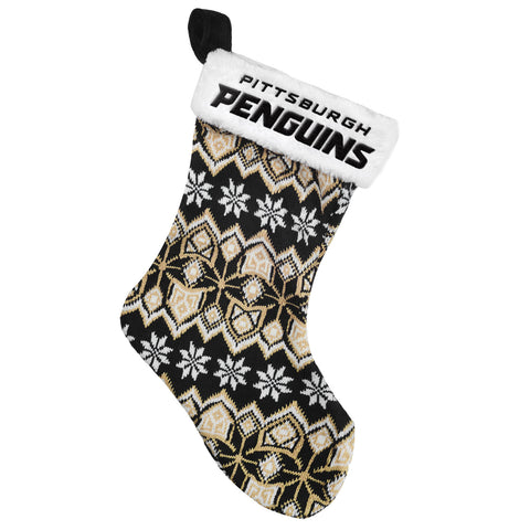 Pittsburgh Penguins Knit Holiday Stocking 2015
