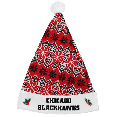 Chicago Blackhawks Knit Santa Hat 2015