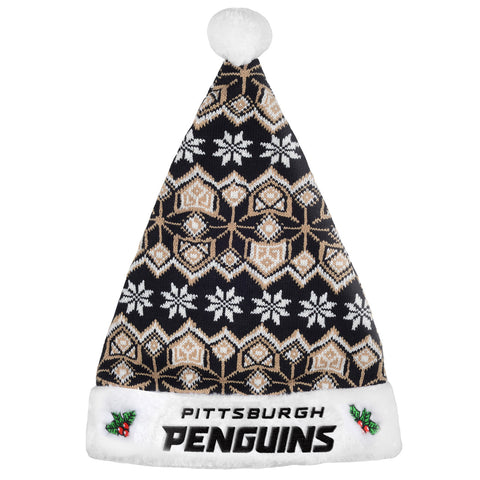 Pittsburgh Penguins Knit Santa Hat 2015