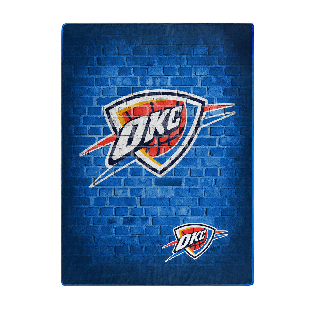 Oklahoma City Thunder Blanket 60x80 Raschel Street Design Special Order