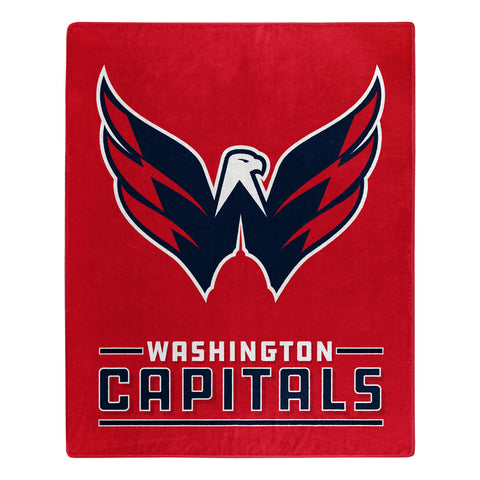 Washington Capitals Blanket 50x60 Raschel Interference Design Special Order