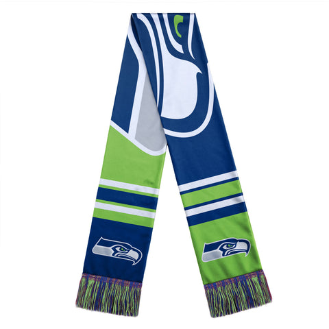 Seattle Seahawks Scarf Colorblock Big Logo Design