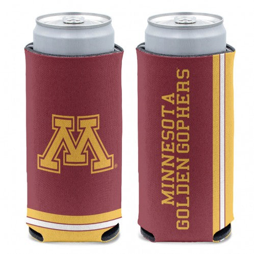 Minnesota Golden Gophers Can Cooler Slim Can Design Special Order 