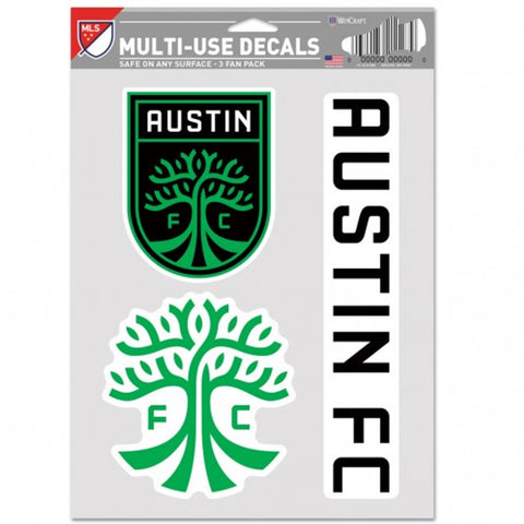 Austin FC Decal Multi Use Fan 3 Pack Special Order