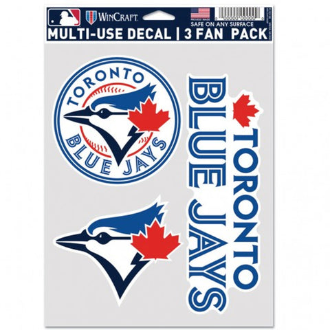 Toronto Blue Jays Decal Multi Use Fan 3 Pack Special Order