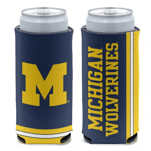 Michigan Wolverines Can Cooler Slim Can Design Special Order 