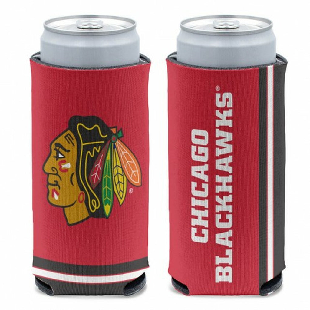 Chicago Blackhawks Can Cooler Slim Can Design Special Order 