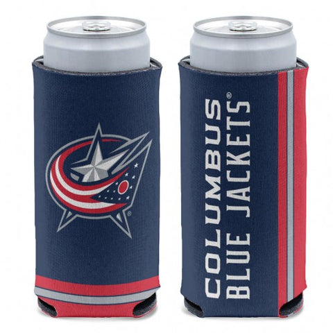 Columbus Blue Jackets Can Cooler Slim Can Design Special Order 