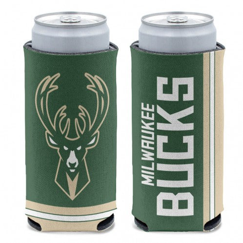 Milwaukee Bucks Can Cooler Slim Can Design Special Order 