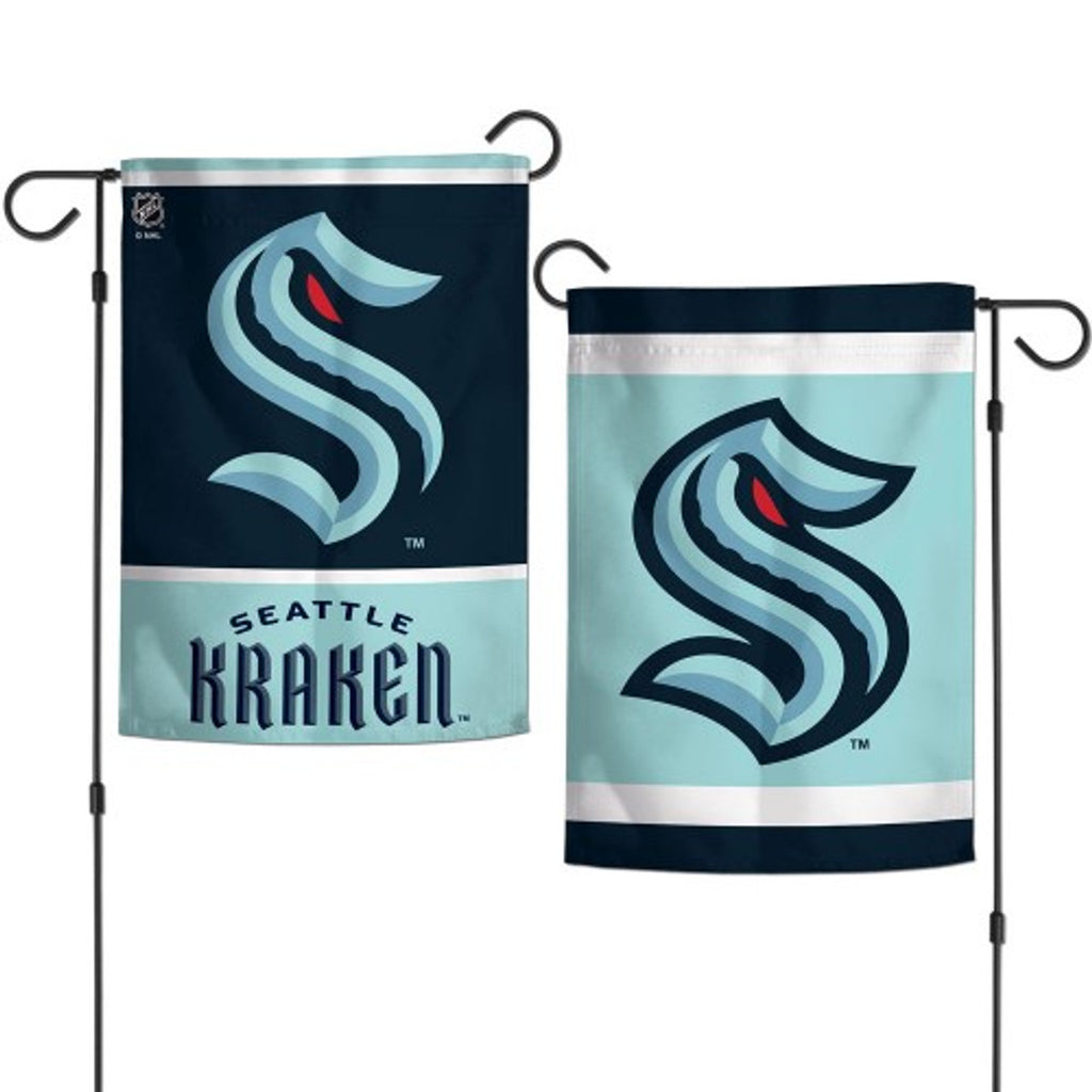 Seattle Kraken Flag 12x18 Garden Style 2 Sided