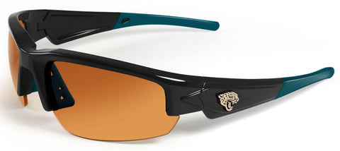 Jacksonville Jaguars Sunglasses Dynasty 2.0 Black with Teal Tips
