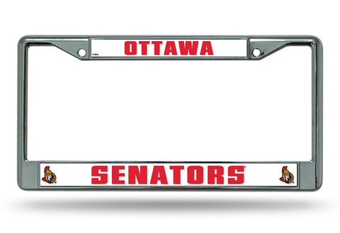 Ottawa Senators License Plate Frame Chrome Special Order