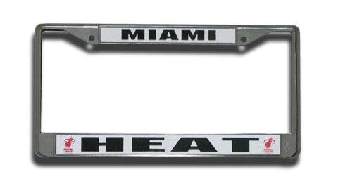 Miami Heat License Plate Frame Chrome
