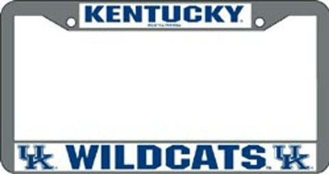 Kentucky Wildcats License Plate Frame Chrome