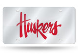 Nebraska Cornhuskers License Plate Laser Cut