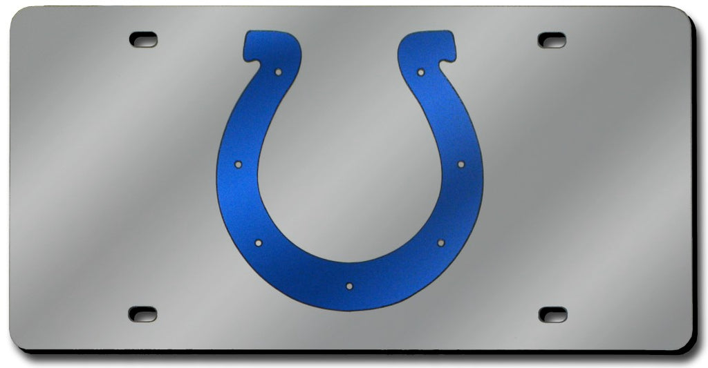 Indianapolis Colts License Plate Laser Cut Silver 