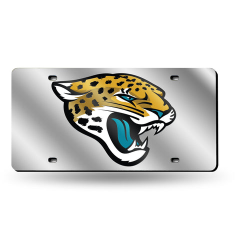 Jacksonville Jaguars License Plate Laser Cut Silver Special Order