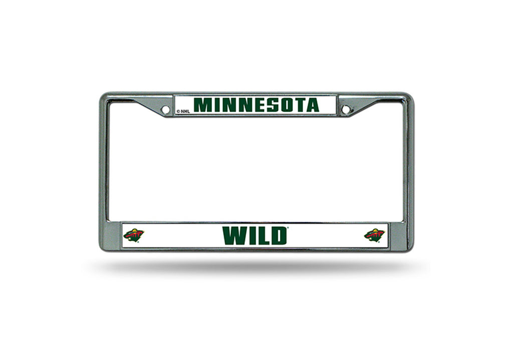 Minnesota Wild License Plate Frame Chrome