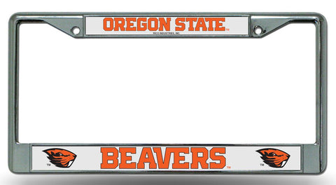 Oregon State Beavers License Plate Frame Chrome Special Order