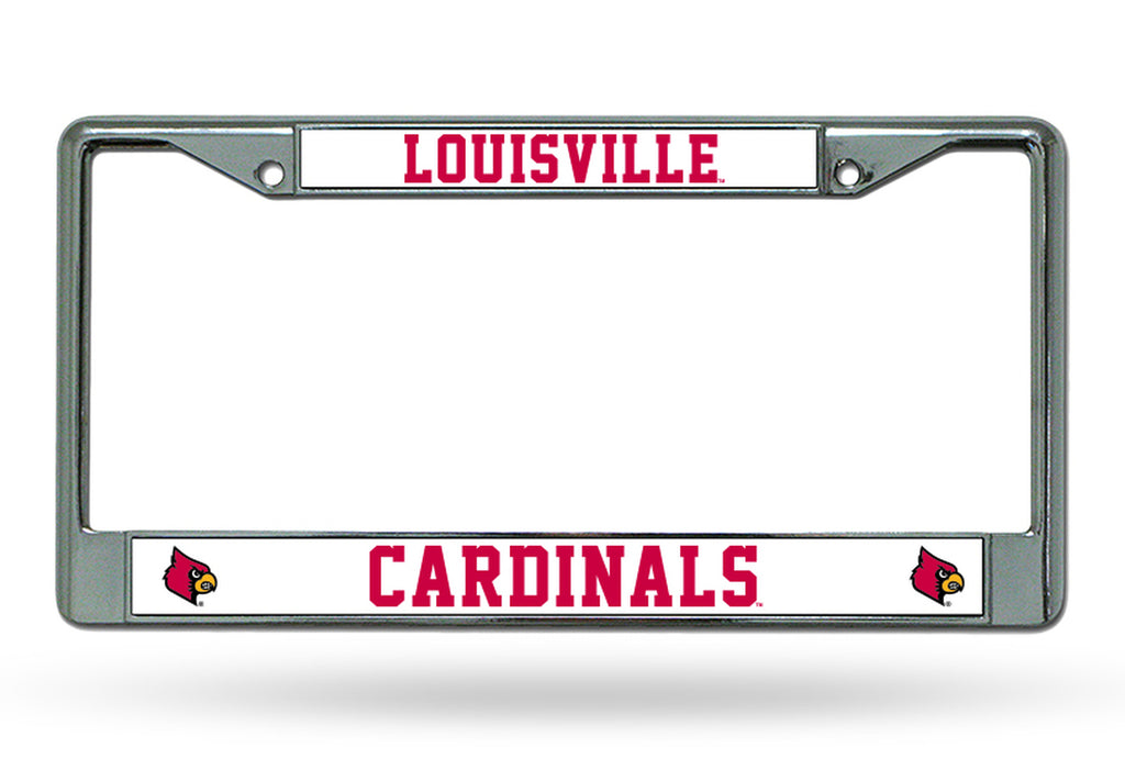 Louisville Cardinals License Plate Frame Chrome Special Order 