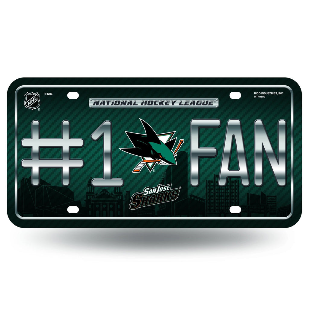 San Jose Sharks License Plate #1 Fan