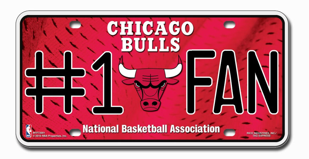 Chicago Bulls License Plate #1 Fan Special Order