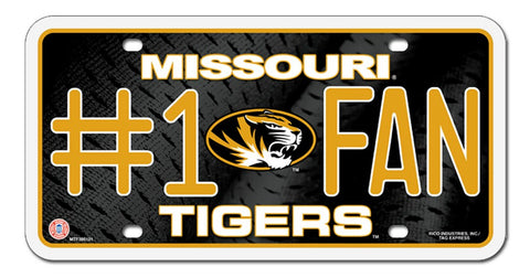 Missouri Tigers License Plate #1 Fan Special Order