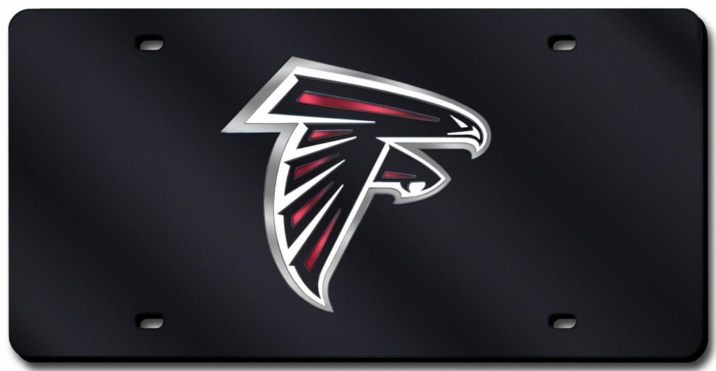 Atlanta Falcons License Plate Laser Cut Black 