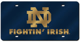 Notre Dame Fighting Irish License Plate Laser Cut