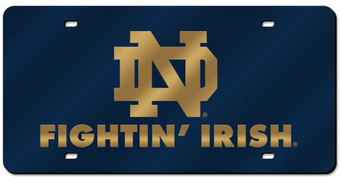 Notre Dame Fighting Irish License Plate Laser Cut