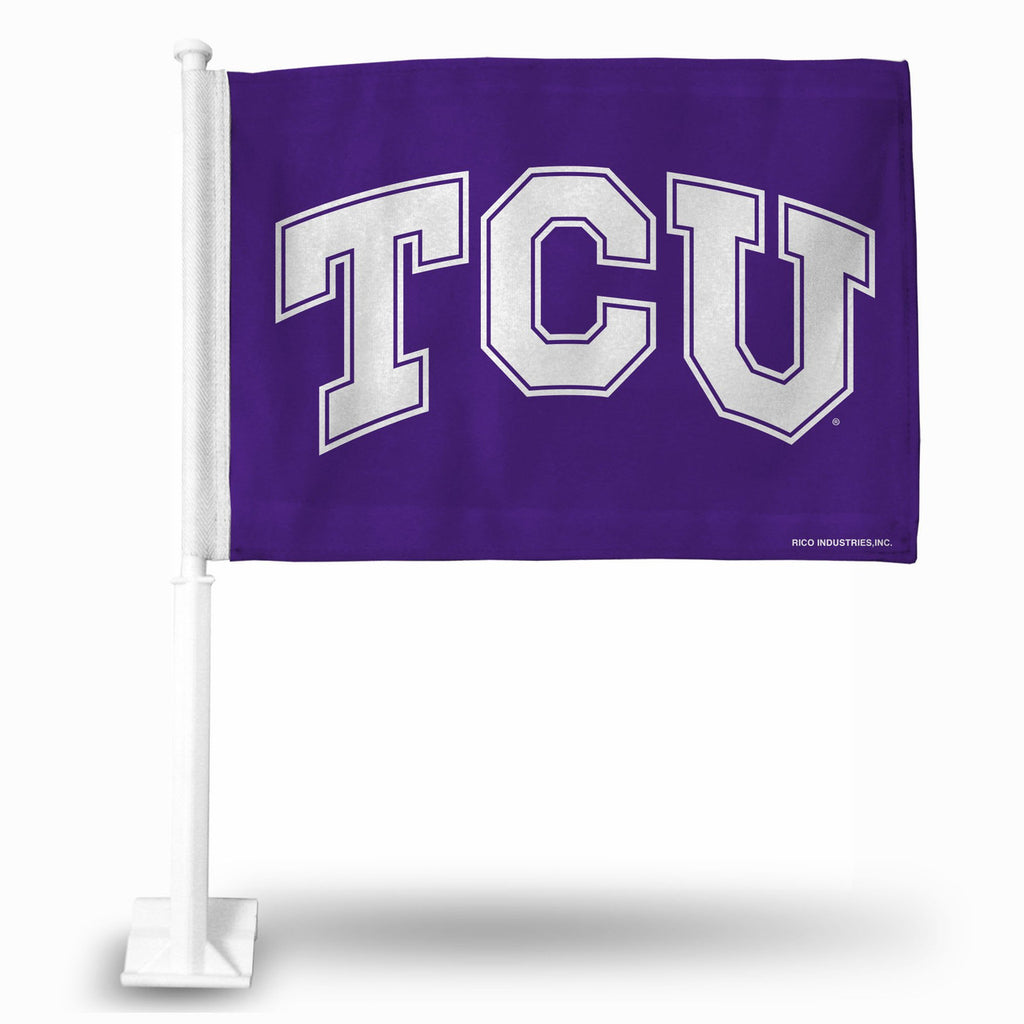 Texas Christian Horned Frogs Flag Car