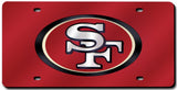 San Francisco 49ers License Plate Laser Cut