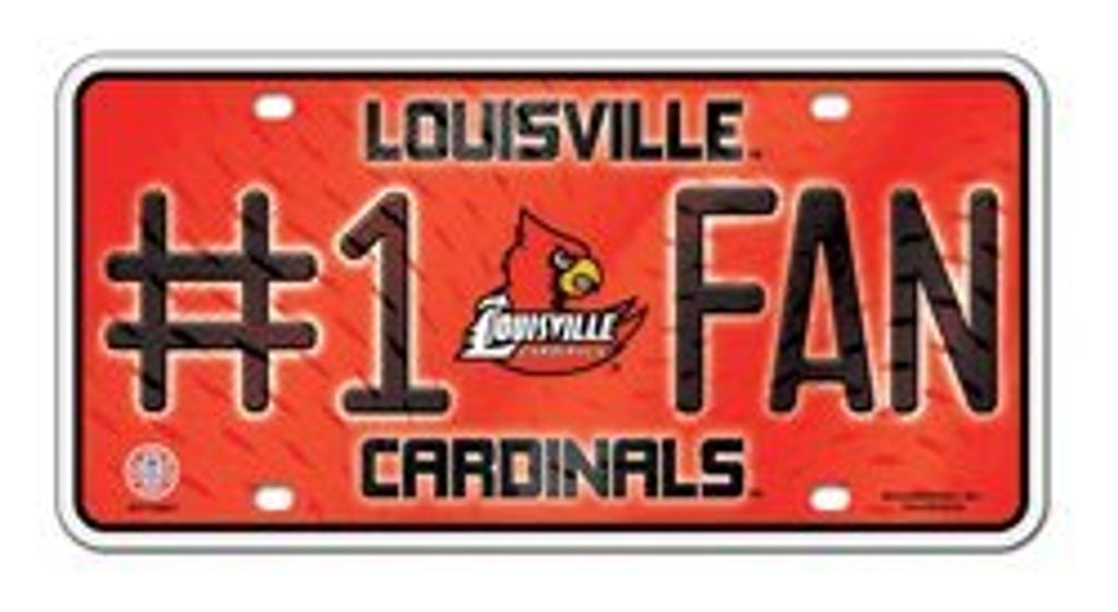 Louisville Cardinals License Plate #1 Fan Special Order