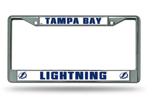 Tampa Bay Lightning License Plate Frame Chrome Special Order
