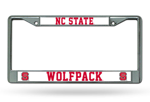 North Carolina State Wolfpack License Plate Frame Chrome Special Order 