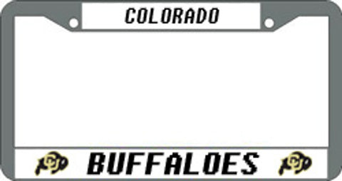 Colorado Buffaloes License Plate Frame Chrome Special Order