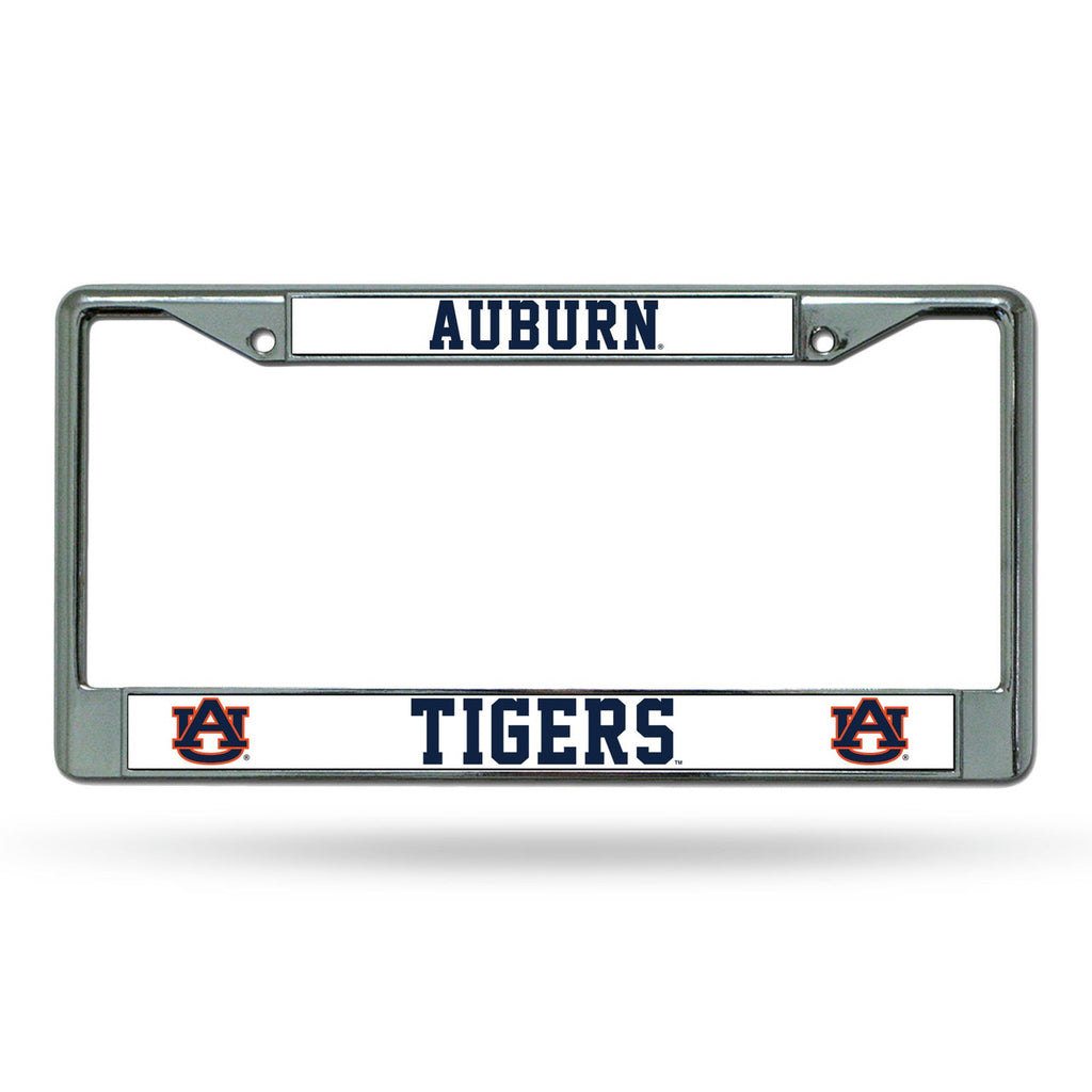 Auburn Tigers License Plate Frame Chrome