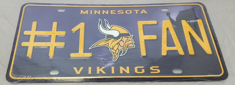 Minnesota Vikings License Plate #1 Fan