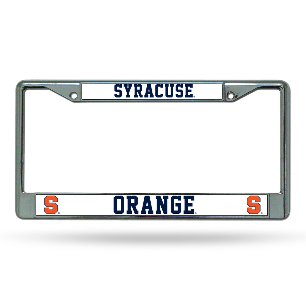 Syracuse Orangemen License Plate Frame Chrome Special Order 