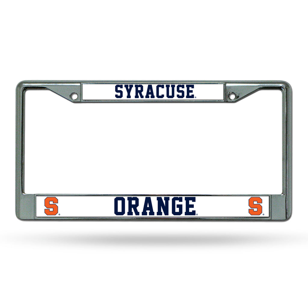 Syracuse Orangemen License Plate Frame Chrome