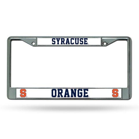 Syracuse Orangemen License Plate Frame Chrome Special Order 