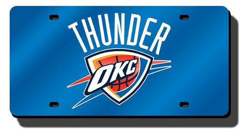 Oklahoma City Thunder License Plate Laser Cut