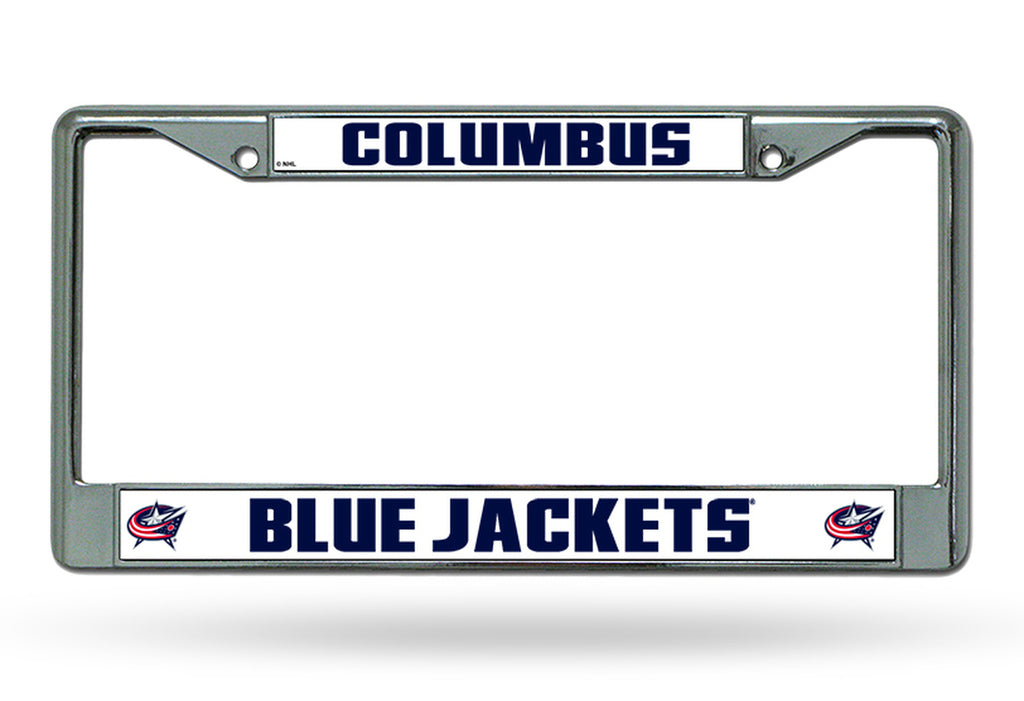Columbus Blue Jackets License Plate Frame Chrome Special Order 